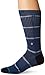 Stance Men's Frank Tie Dye Stripes Arch Support Classic Crew Sock, Navy, L