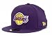 Mens Los Angeles Lakers Basic Purple Hardwood Classics 59FIFTY Fitted Cap