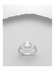 CZ Ring In 92.5 Sterling Silver