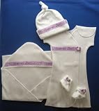 Heaven Sent Baby Gown Set (Five sizes!), Small Preemie 3-6 Pounds