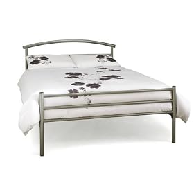 4ft Small Double Metal Silver Serene Bed Frame
