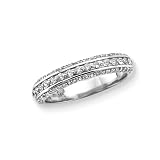 14K White Gold 1/2 ct. Diamond Wedding Band