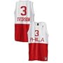 Nike Philadelphia 76ers #3 Allen Iverson White Hardwood Classic Nights Swingman Jersey