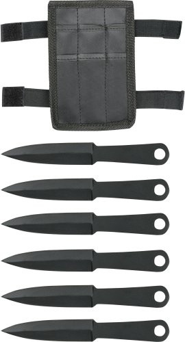 6 Pc Throwing Knives Knife Set with Leg/arm Pouch
