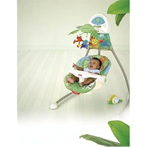 Fisher-Price Rainforest Open-Top Cradle Swing