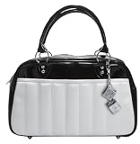 Lux de Ville SIN CITY MOTOR TOTE- White and Black
