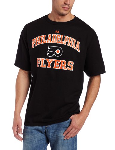 NHL Philadelphia Flyers Flyers Heart And Soul II Adult Short-Sleeved Basic Tee,Black,X-Large
