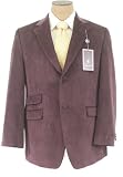 Sean John Mens 2 Button Purple Velvet Sport Coat / Blazer / Jacket - Size 40S