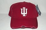 New Maroon NCAA Indiana Univ. IU Bloomington Hoosiers Embroidered Buckle Back Cap