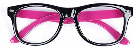 Wexinbuy Kids Nerd Glasses Plastic Round Frame Colorful Children Goggles