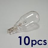 Set of 10, 7 Watt T5 Wedge Bulb, 12 Volt, 7 Watt T5 Wedge Base Bulb, 10XT5-12V-7W
