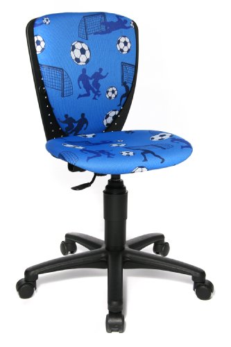 Topstar 70570CA40 Kinderdrehstuhl S'cool 3 blau / Bezugsstoff Motiv Fussball
