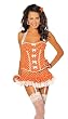 Babe Polka Dot Halter Bustier & Skirtini, in 2 Colors