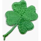 Small Four Leaf Clover - Lucky Irish Shamrock - 2 FOR THE PRICE OF ONE!! - Embroidered Iron On or Sew On Patches