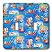 Lee Hiller Designs Holidays Christmas - Tropical Santa and Rudolph Scuba Diving, Fishing and Swimming - Light Switch Covers - double toggle switch