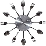 Lexington Modern Fork and Spoon Dining Wall Clock