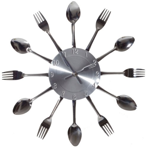 Lexington Modern Fork and Spoon Dining Wall Clock