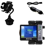 Dream'eo Enza 20GB Car Cup Holder with Car Charger - Uses Gomadic TipExchange