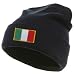 Italy Italian Black Flag Country Embroidery Embroidered Cap Hat Beanie