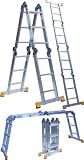Multi Purpose Aluminium Ladder With Scaffold Plates New