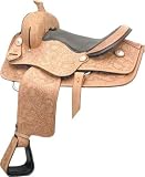 Atec Oak Leaf Pleasure Saddle Package, Wide Tree - Natural Gold - 16