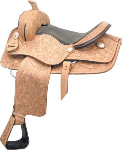 Atec Oak Leaf Pleasure Saddle Package, Wide Tree - Natural Gold - 16