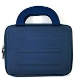 (2 in 1 Asus Pc) Sumac Brand Hardshell Carrying Case Carrying Sleeves Nylon Material for Asus Eee Pc 8g 4g 2g Surf Asus Pc 700 Asus 7-inch Eeepc + Screen Protector Kit (Asus PC 7-Inch, Blue)