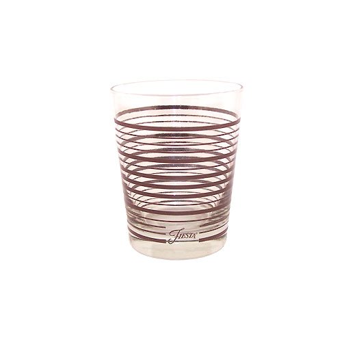 Fiesta Chocolate Stripe 14-ounce Glass Double Old Fashion