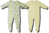 Calvin Klein 2 for 1 Soft Yellow and Ducks Blanket Sleepers for Infant Girls - 18 Months
