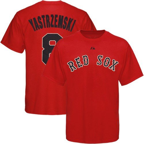 Yaz Boston Red Sox Cooperstown Name and Number T-Shirt (Medium)