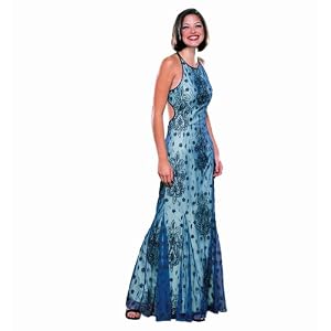 Buy Beaded Evening Dress - Prom Dress, Party, Formal Gown by Sean Collection (1417) Steel by Sean Collection