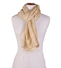 Purity Gold Raw Silk Scarf