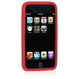 Red Premium Silicone Skin Snap-On Cover Hard Case Cell Phone Protector for Apple Ipod iTouch Touch 2G II