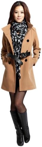 Hee Fly Women's Wool Blends Slim Trench Coat