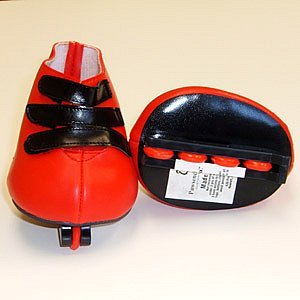 1508 - Red Roller Blade Skates for 14 - 18 Stuffed Animals and Dolls