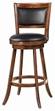 29 Swivel Bar Upholstered Seat Stool in Dark Espresso (Set of 2) by Coaster ....