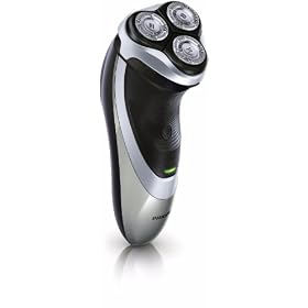 Philips - Afeitadora Philips Pt86016 Power Touch, Recargable, Indicador De Carga Led, Lavable, Cuchillas Doble Precision, Cortapatillas, Autonomia 50' Carga En 1 Hora. Plateado Hielo.