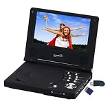 Supersonic 7sc-178dvd 7inch Portable DVD Player 16:9 Svcd Video Cd Remote Control Silver