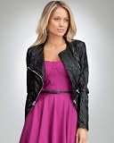 Blackfriday bebe Leatherette Biker Jacket