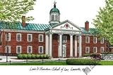 University of Louisville Louis D Brandeis School Lithograph 14x10 Limited Edition Unframed Lithograph
