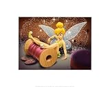 Tumbling Tink by Walt Disney. Size 9.24 inches width by 6.66 inches height. High Quality Art Poster Print