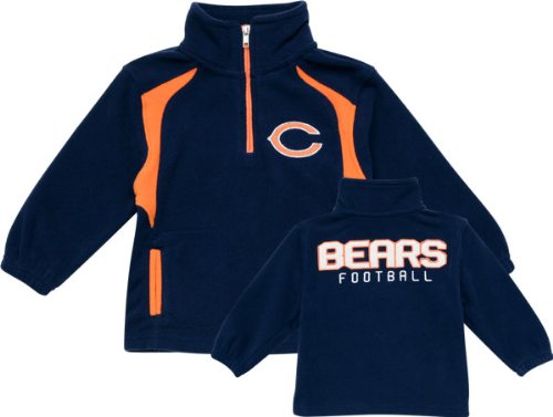 Chicago Bears Kid's 4-7 Post Game Quarter-Zip Fleece Jacket