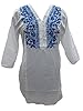 Bohemian Cotton Kurti Embroidered Tunic Top