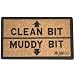 Clean Bit Muddy Bit Doormat by Alan Titchmarsh