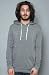 Alternative Apparel The Hoodlum Eco Fleece Pullover Hoodie in Grey hood ,Sweatshirts for Men