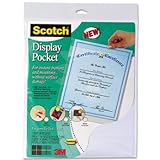 Scotch Display Pocket Command Removable Interlocking Fasteners Plastic 8-1/ ....