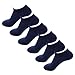 Pack of 6, HOEREV Men's Bamboo Fiber No Show Invisible Socks