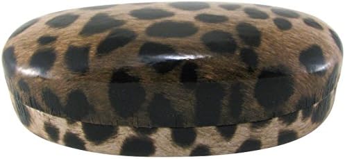 Evolution Eyes Hard Clamshell Sunglass and Eyeglass Fashion Design Case, Fits All Frames, Cheetah