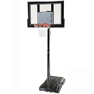 RBK (REEBOK) 51547 Courtside Base Height-Adjustable Portable Basketball System with 48-Inch Shatter Guard Fusion