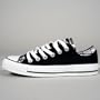 Converse Chuck Taylor All Star Shoes (109859F) w/ Double Upper in Low Top Black Plaid, Size: 11 Mens / 13 Womens